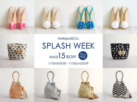 【Max15%OFF+More】SPLASH WEEK 開催！